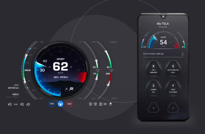 SEXY Buttons Tesla Model S / 3 / X / Y SilentDrive.de