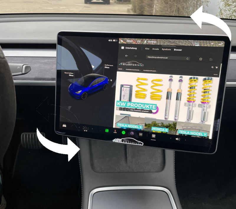 Tesla Model 3 / Model Y Drehbarer Bildschirm / Screen Rotate Kit