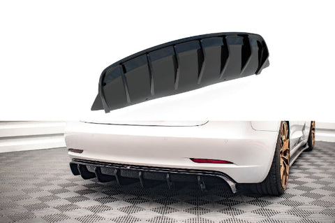 Heck Ansatz Diffusor V2 für Tesla Model 3 Maxton Design