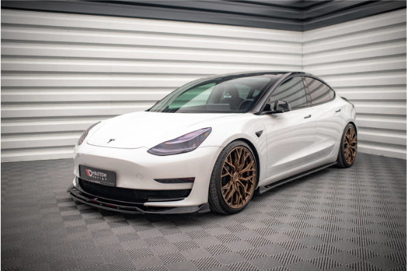 Seitenschweller Ansatz V2 Leisten für Tesla Model 3 Maxton Design