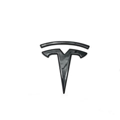 Tesla Model Y Front Logo + Hecklogo + Lenkradlogo schwarz matt oder glanz / Cover SilentDrive