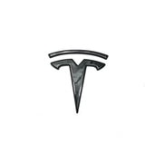 Tesla Model 3 Front Logo + Hecklogo + Lenkradlogo schwarz matt oder glanz / Cover SilentDrive