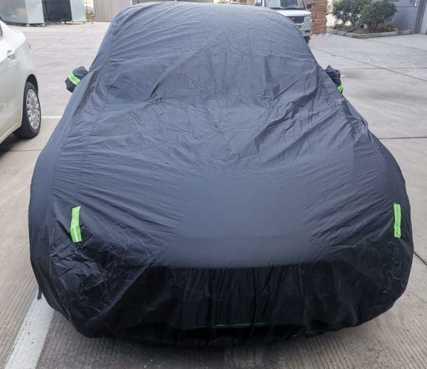 Maßgeschneiderte Autoschutzhülle (Autoabdeckung) Tesla Model Y - schwarz  Coverlux+