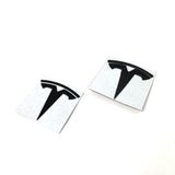 Tesla Model 3 Front Logo + Hecklogo schwarz METALL matt oder glanz SilentDrive