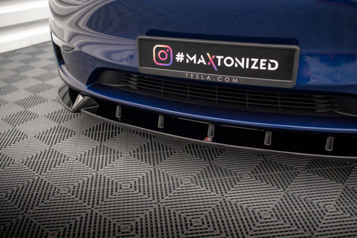 Maxton Design Cup Spoilerlippe Front Ansatz V1 für Tesla Model Y Maxton Design