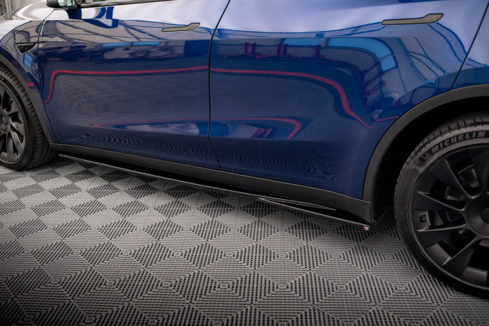Maxton Design Seitenschweller Ansatz Cup Leisten für Tesla Model Y V1 Maxton Design