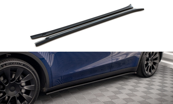 Maxton Design Seitenschweller Ansatz Cup Leisten für Tesla Model Y V2 Maxton Design