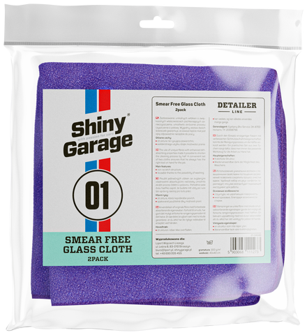 SilentDrive by Shiny Garage Wafer Glass Microfiber Glastuch 40x40 Mikrofaser Shiny Garage