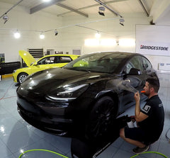 Steinschlagschutz Folierung Tesla Model 3 / Model Y SilentDrive.de