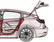 BIlinli 2Pcs Auto Heckklappe Motorhaube Kofferraum Automatische  Heckklappenstrebe Stützlifte für Tesla Modell 3 Teile Heckklappe Heckklappe  Hydraulikstange: : Auto & Motorrad