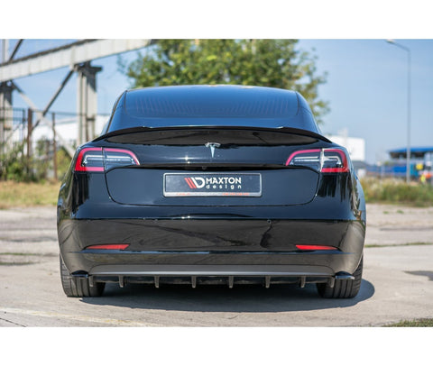 Heck Ansatz Diffusor für Tesla Model 3 Maxton Design