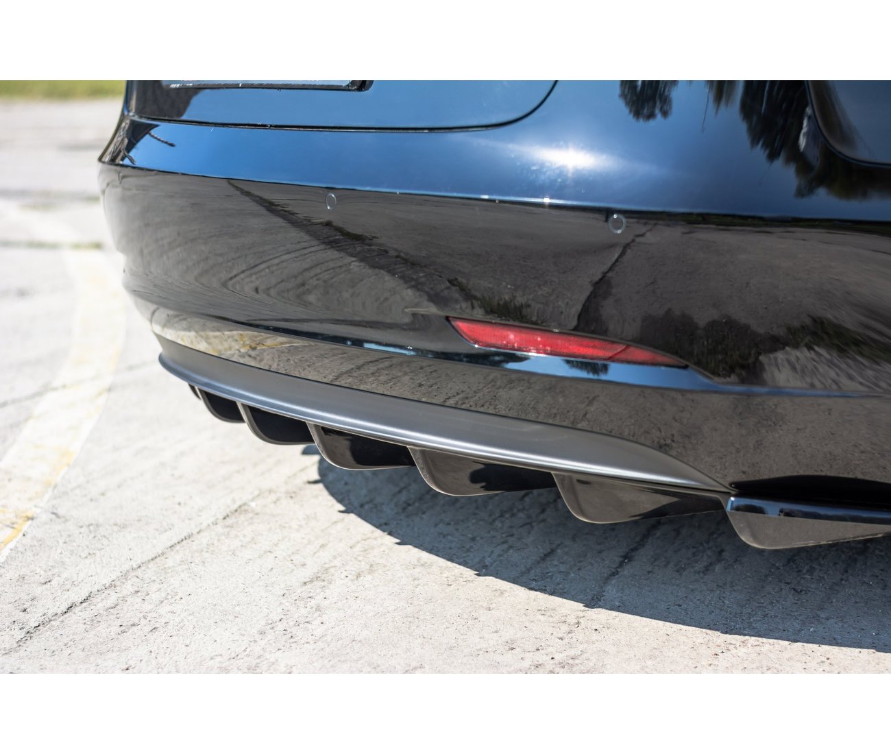 Sideflaps für Heck Ansatz Diffusor für Tesla Model 3 Maxton Design