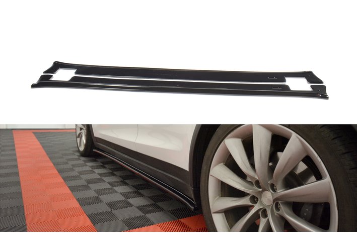 Seitenschweller Ansatz Cup Leisten V.1 für TESLA MODEL X